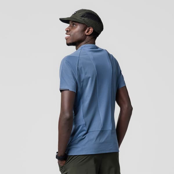 Salewa Kortärmad T-shirt Pedroc Dry Hyb Blå L Man