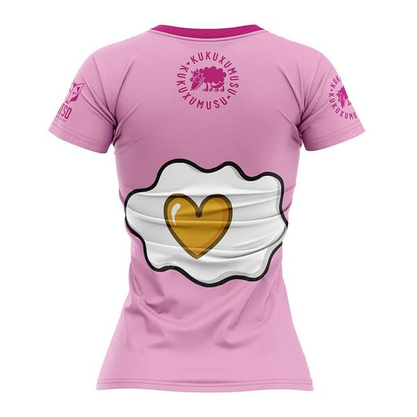 Otso Kortærmet T-shirt Kukuxumusu Love Rosa M Kvinde