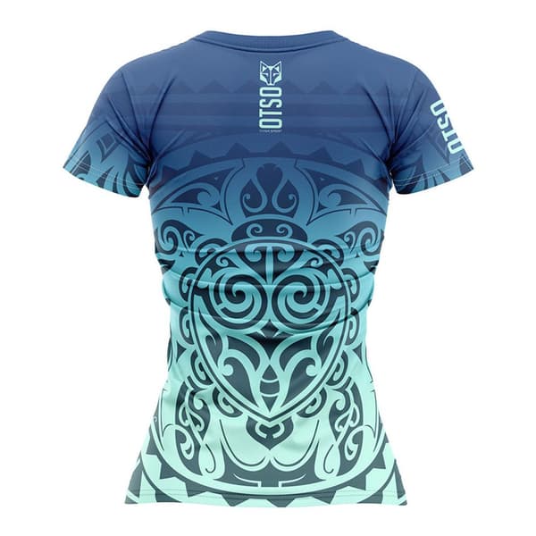 Otso Kortärmad T-shirt Maori Kahurangi Blå M Kvinna