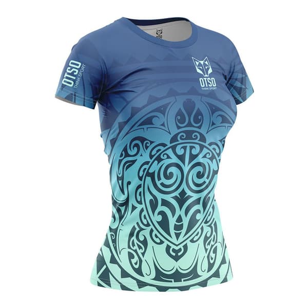 Otso Kortærmet T-shirt Maori Kahurangi Blå M Kvinde
