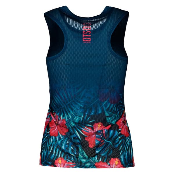 Otso T-shirt Med Hängslen Singlet Blå M Kvinna