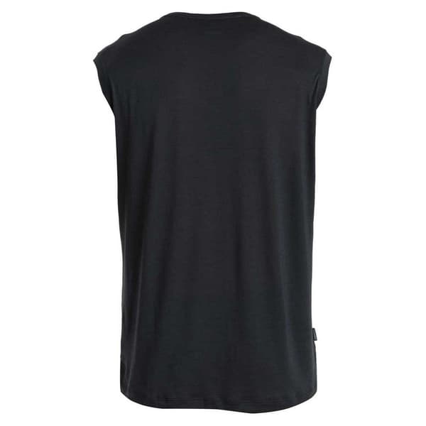 Icebreaker Ærmeløs T-shirt Merino 125 Cool-lite Sphere Iii Tank Sort M Mand