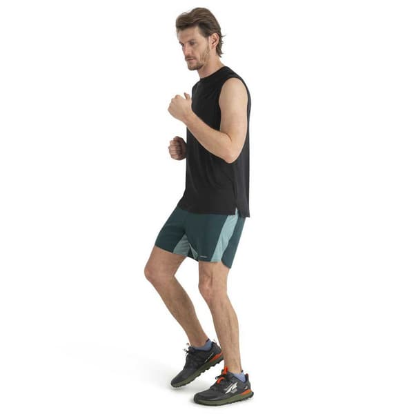 Icebreaker Ærmeløs T-shirt Merino 125 Cool-lite Sphere Iii Tank Sort M Mand
