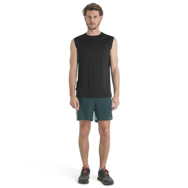 Icebreaker Ærmeløs T-shirt Merino 125 Cool-lite Sphere Iii Tank Sort M Mand