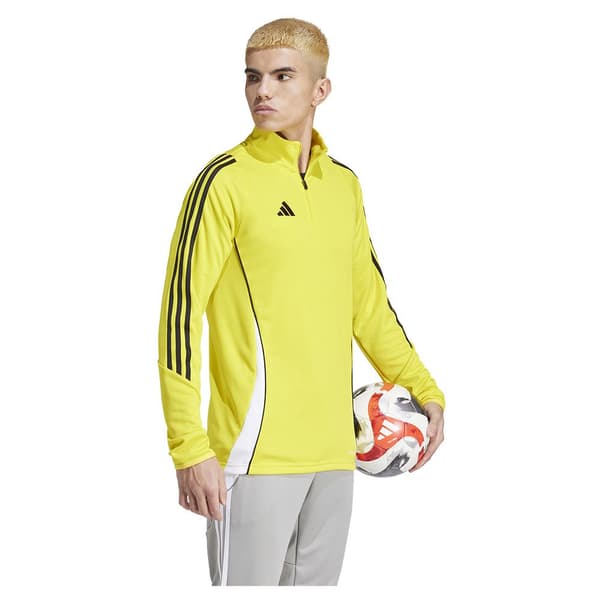 Adidas Halv Lynlås Sweatshirt Træning Tiro24 Gul XS / Regular Mand