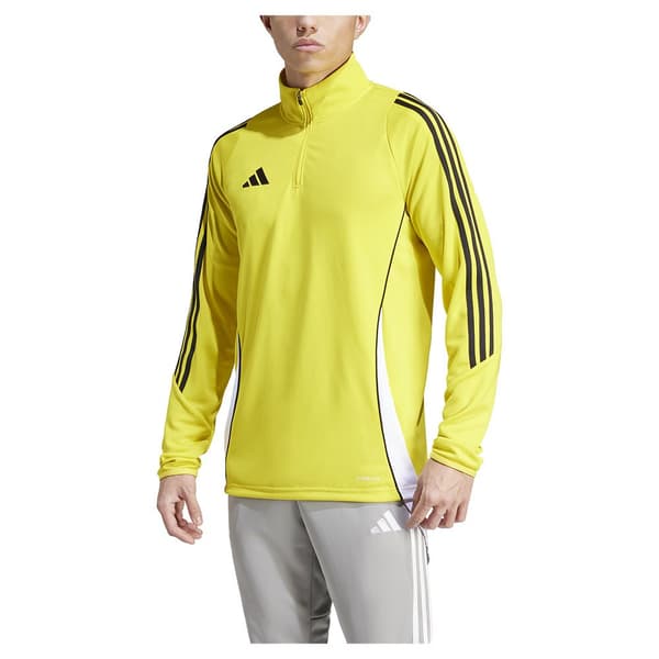 Adidas Halv Lynlås Sweatshirt Træning Tiro24 Gul XS / Regular Mand