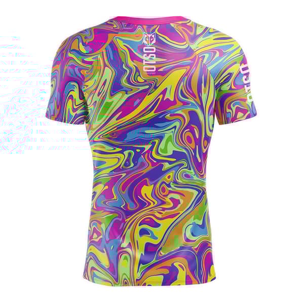 Otso Kortärmad T-shirt Psychedelic Flerfärgad M Man