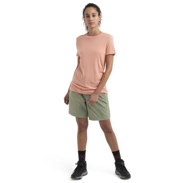 Icebreaker Kortärmad T-shirt Merino 150 Tech Lite Iii Orange S Kvinna