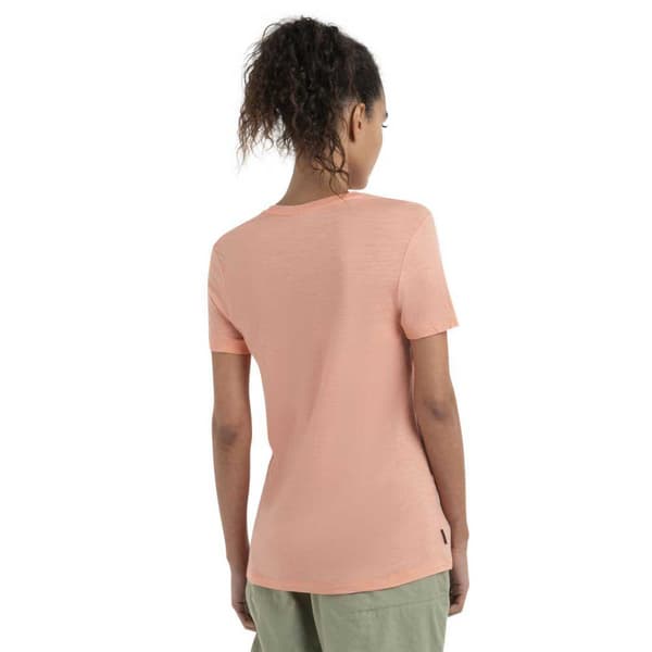 Icebreaker Kortärmad T-shirt Merino 150 Tech Lite Iii Orange S Kvinna