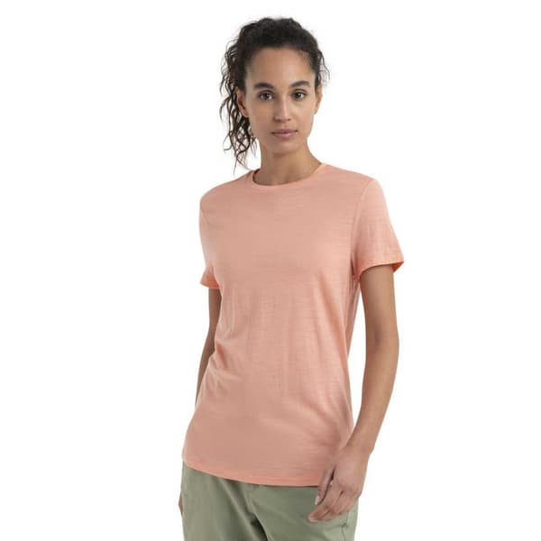 Icebreaker Kortärmad T-shirt Merino 150 Tech Lite Iii Orange S Kvinna