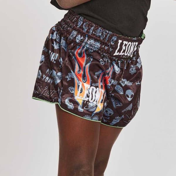 Leone1947 Thaibox-arkut Flames Monivärinen XL Poika