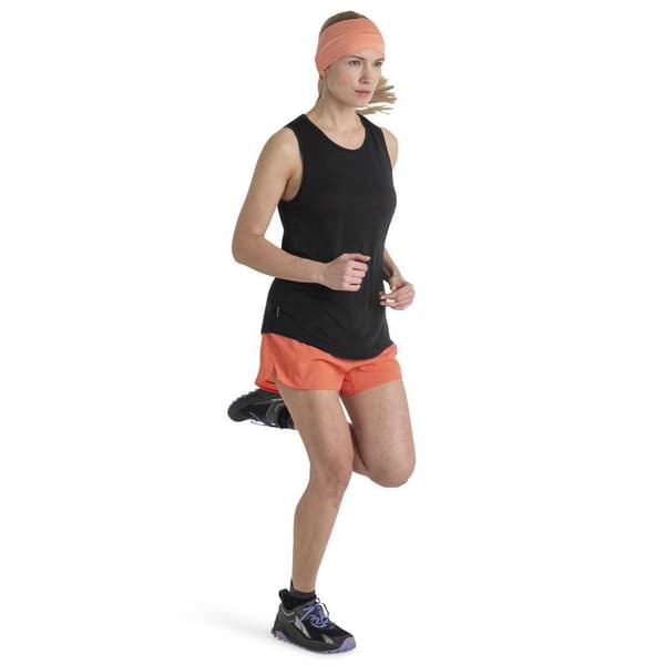 Icebreaker Ærmeløs T-shirt Merino 125 Cool-lite Sphere Iii Tank Sort L Kvinde