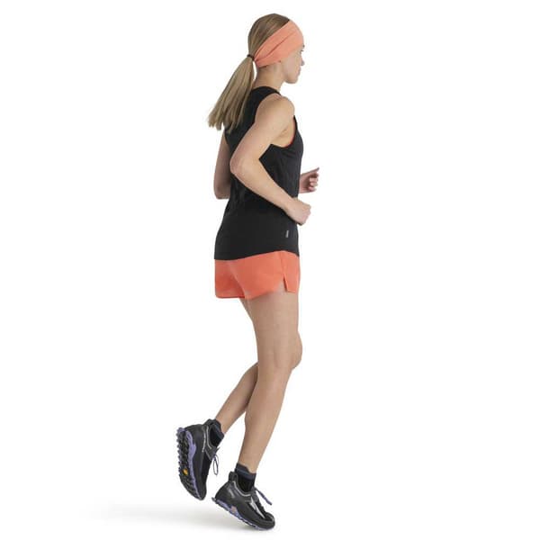 Icebreaker Ærmeløs T-shirt Merino 125 Cool-lite Sphere Iii Tank Sort L Kvinde