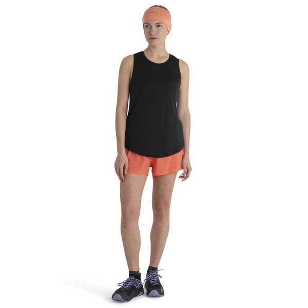 Icebreaker Ærmeløs T-shirt Merino 125 Cool-lite Sphere Iii Tank Sort L Kvinde