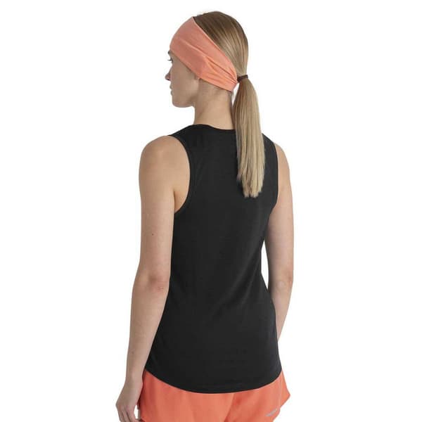 Icebreaker Ærmeløs T-shirt Merino 125 Cool-lite Sphere Iii Tank Sort L Kvinde
