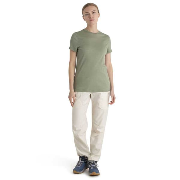 Icebreaker Kortærmet T-shirt Merino 150 Tech Lite Iii Grøn L Kvinde