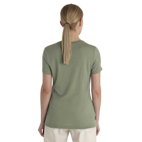 Icebreaker Kortærmet T-shirt Merino 150 Tech Lite Iii Grøn L Kvinde