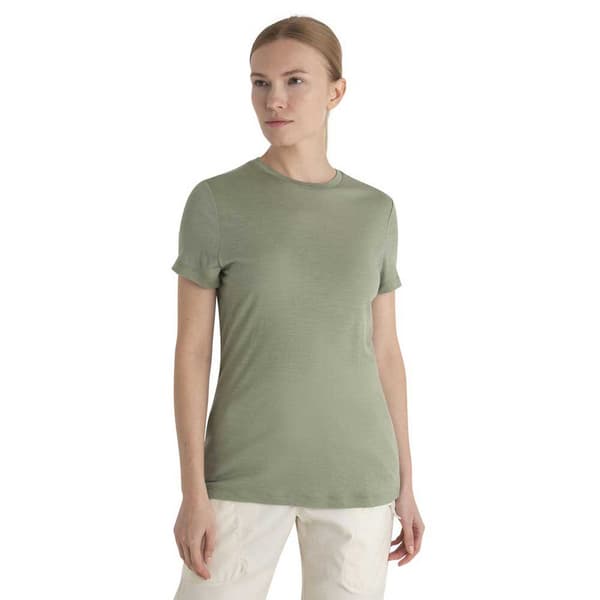 Icebreaker Kortærmet T-shirt Merino 150 Tech Lite Iii Grøn L Kvinde