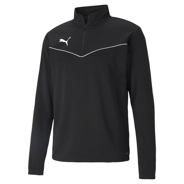 Puma Tröja Med Halv Dragkedja Teamrise Svart M Man