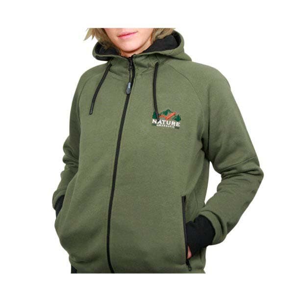 Marsupio Sweatshirt Med Full Dragkedja Nature  XL