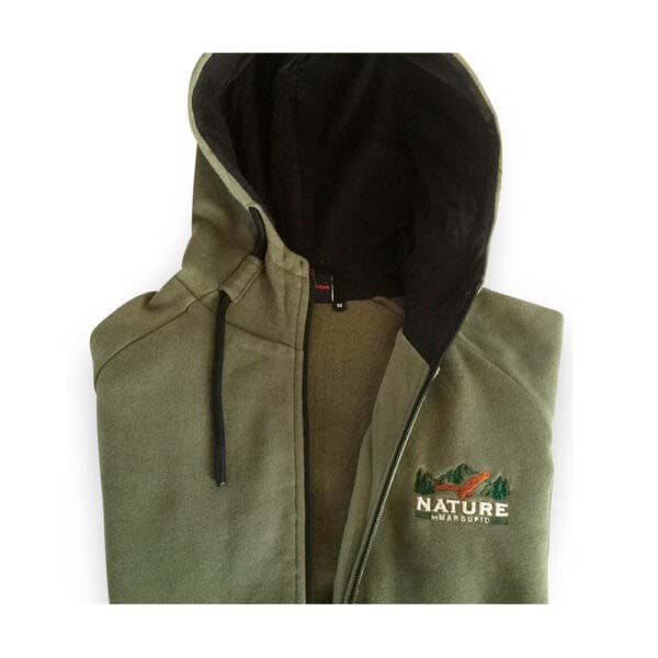 Marsupio Sweatshirt Med Full Dragkedja Nature  XL
