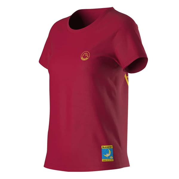 La Sportiva Kortärmad T-shirt Climbing On The Moon Rosa S Kvinna