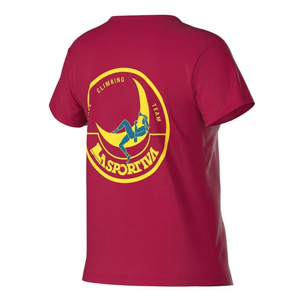 La Sportiva Kortärmad T-shirt Climbing On The Moon Rosa S Kvinna