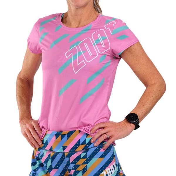 Zoot Ltd Run T-shirt Med Korte ærmer Rosa M Kvinde