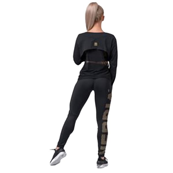 Nebbia Intense Mesh 805 Pitkähihainen T-paita Musta S Nainen