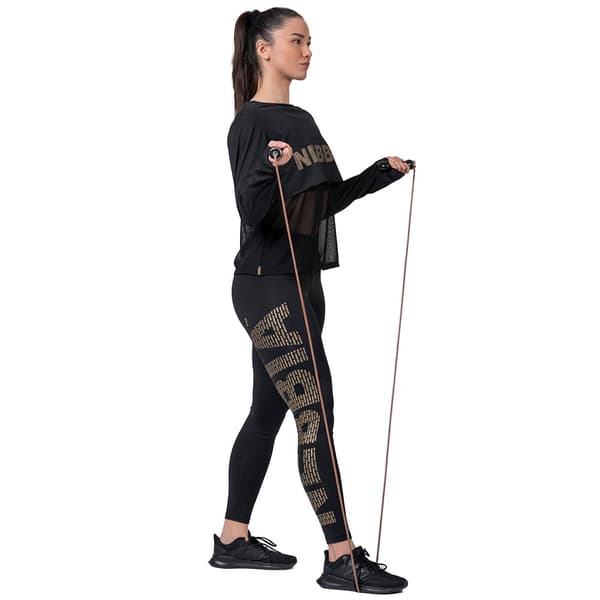 Nebbia Intense Mesh 805 Pitkähihainen T-paita Musta S Nainen