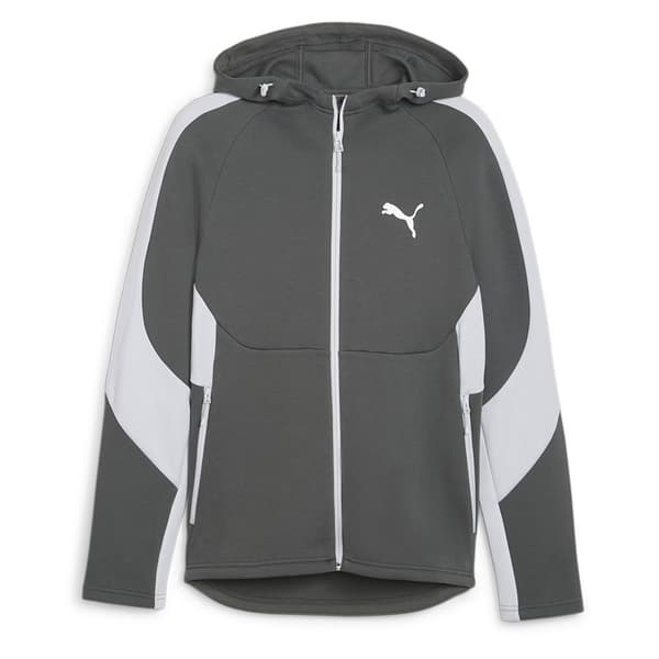 Puma Sweatshirt Med Full Dragkedja Evostripe Dk Grå S Man