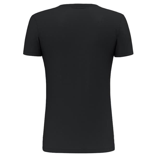 Salewa Solidlogo Dri-release T-shirt Med Korta ärmar Svart S Kvinna