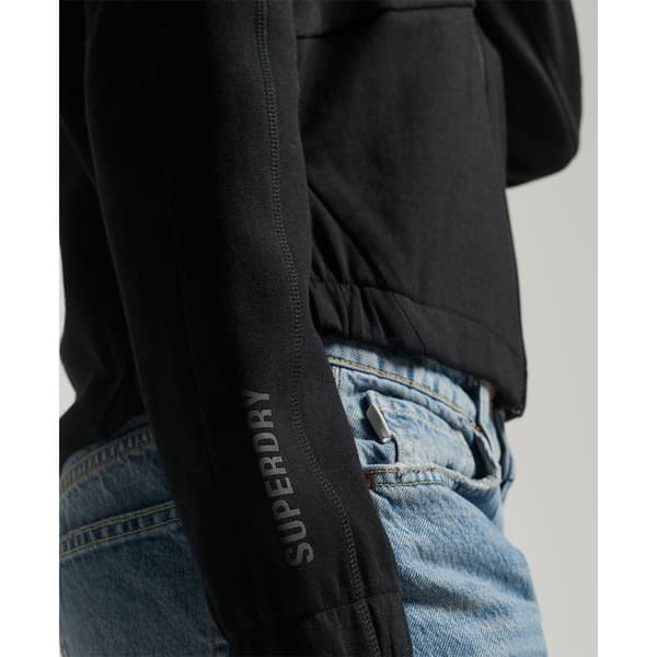 Superdry Sweatshirt Med Full Dragkedja Code Tech Svart XL Kvinna