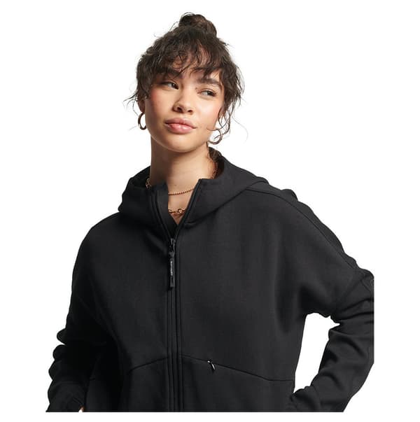 Superdry Sweatshirt Med Full Dragkedja Code Tech Svart XL Kvinna