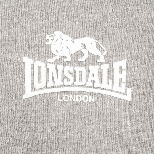 Lonsdale Sweatshirt Med Full Dragkedja Borwick Grå M Man