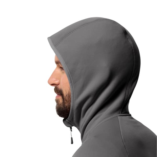 Jack Wolfskin Baiselberg Hooded FZ M 1710541-6945, Mand, Sweatshirts, Grå