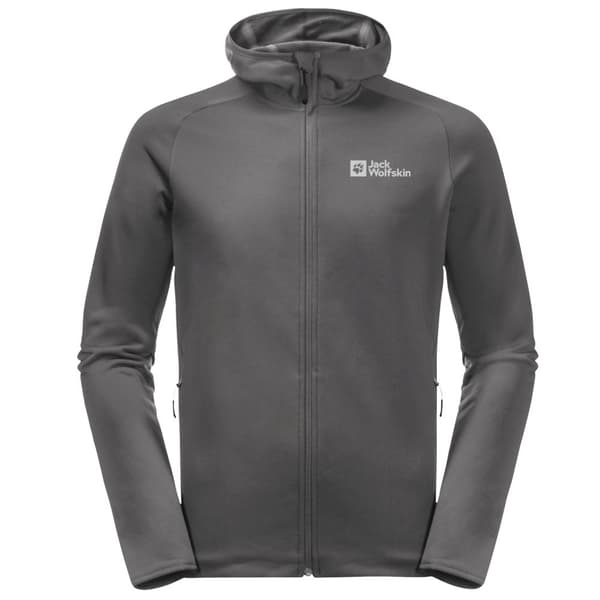 Jack Wolfskin Baiselberg Hooded FZ M 1710541-6945, Mand, Sweatshirts, Grå