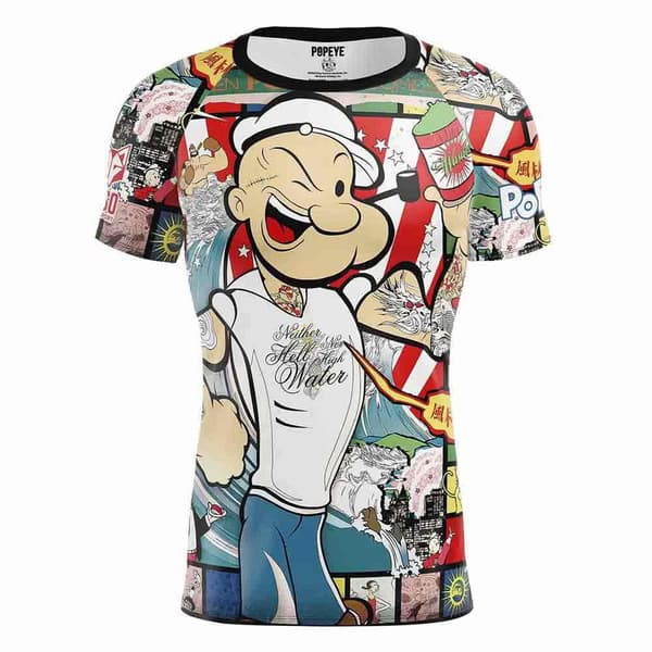 Otso Kortærmet T-shirt Popeye Art Show  XL Mand