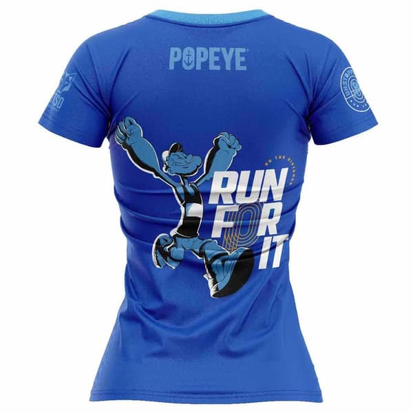 Otso Kortärmad T-shirt Popeye Run For It M Kvinna