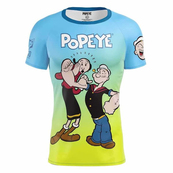 Otso Kortærmet T-shirt Popeye & Olive  XL Mand
