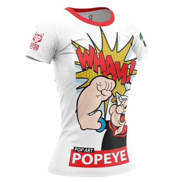Otso Kortärmad T-shirt Popeye Pop Art  L Kvinna
