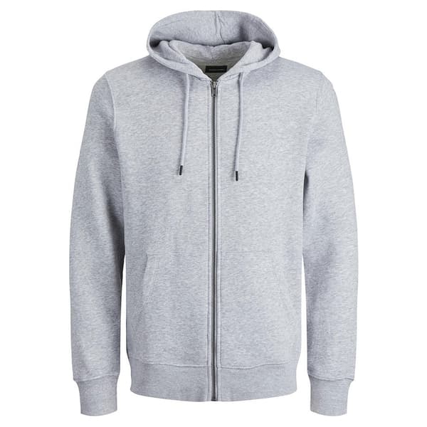 Jack & Jones Sweatshirt Med Fuld Lynlås Bradley Grå 8XL / Regular Mand