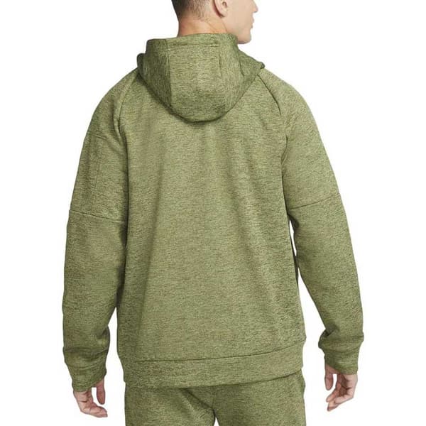 Nike Sweatshirt Med Fuld Lynlås Therma Fit Grøn S Mand