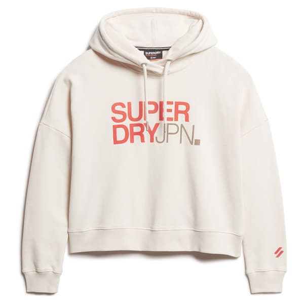 Superdry Huppari Sportswear Logo Boxy Valkoinen M Nainen