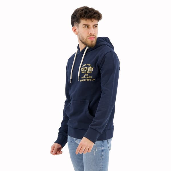 Superdry Luvtröja Workwear Flock Chest Svart 2XL Man