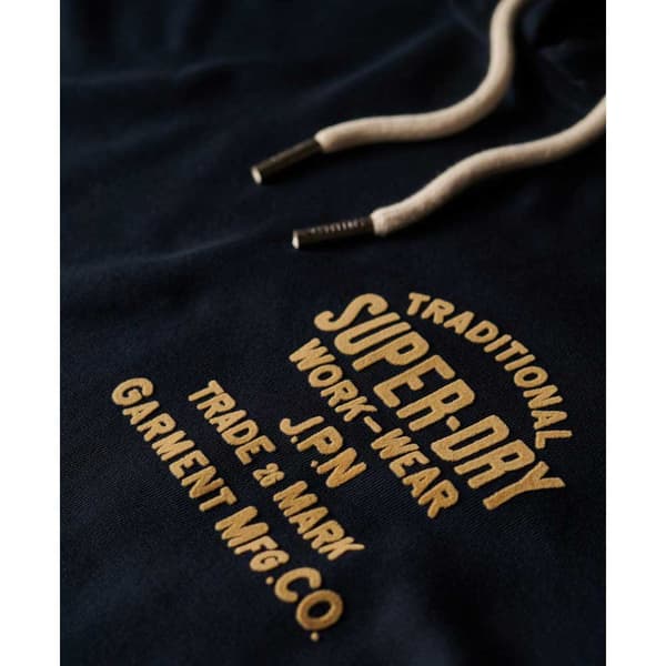 Superdry Luvtröja Workwear Flock Chest Svart 2XL Man