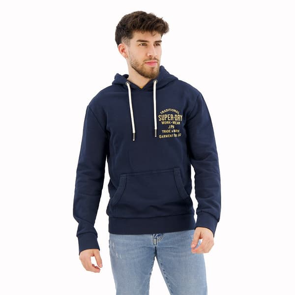 Superdry Luvtröja Workwear Flock Chest Svart 2XL Man