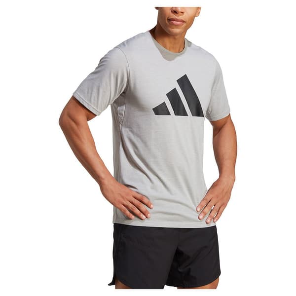 Adidas Tr-es Fr Logo T-shirt Med Korta ärmar Grå S / Regular Man
