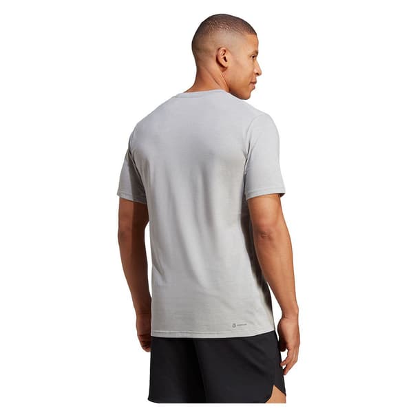 Adidas Tr-es Fr Logo T-shirt Med Korta ärmar Grå S / Regular Man