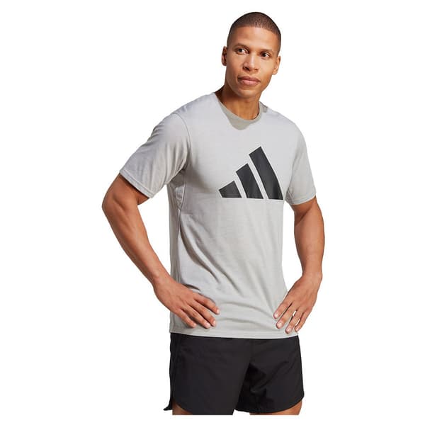 Adidas Tr-es Fr Logo T-shirt Med Korta ärmar Grå S / Regular Man